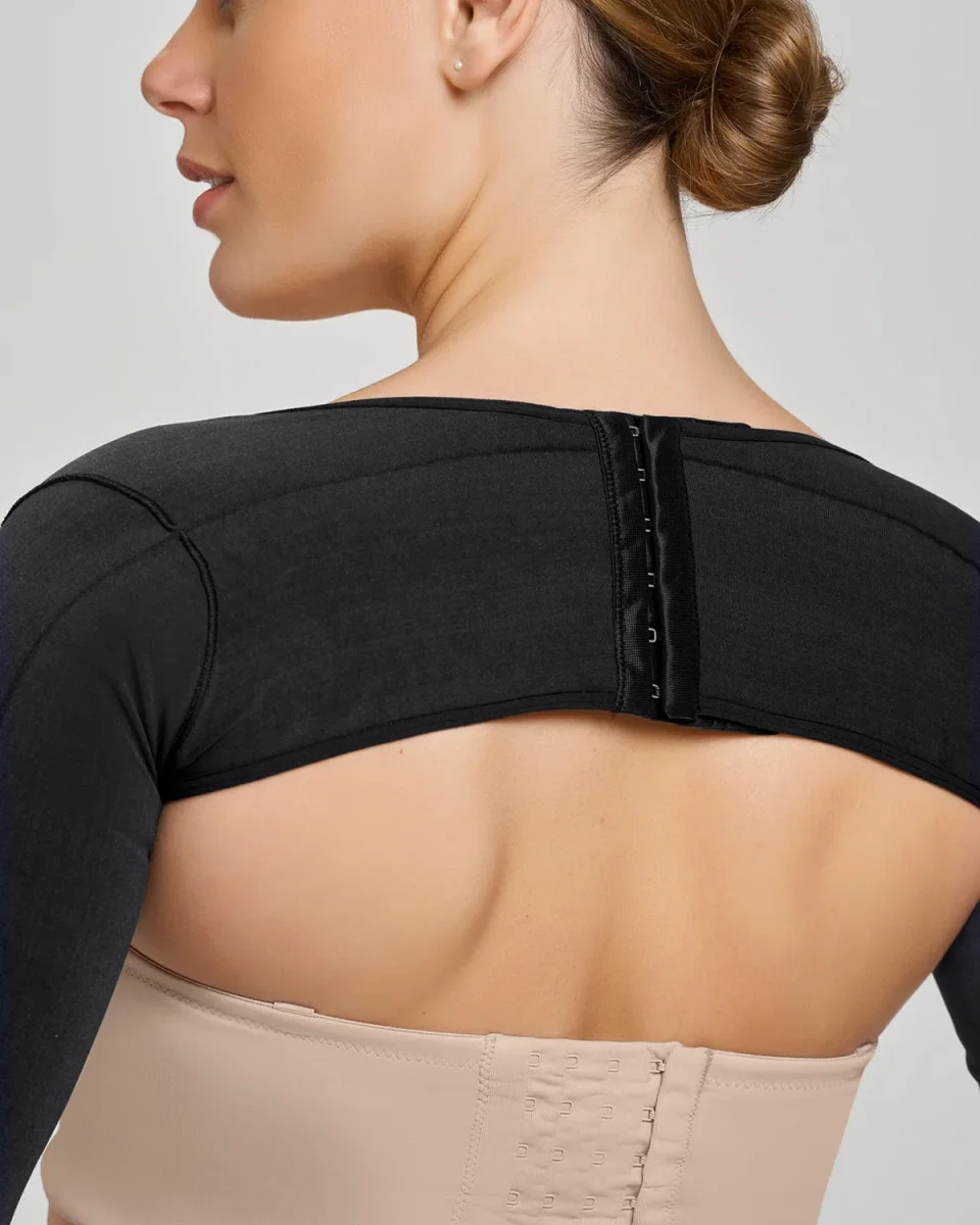 Post-surgical ¾ sleeve arm shaper with back closure - Image 4
