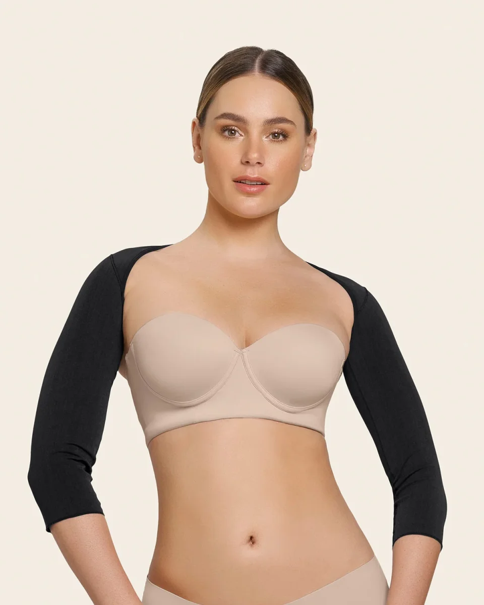 Post-surgical ¾ sleeve arm shaper with back closure - Image 3