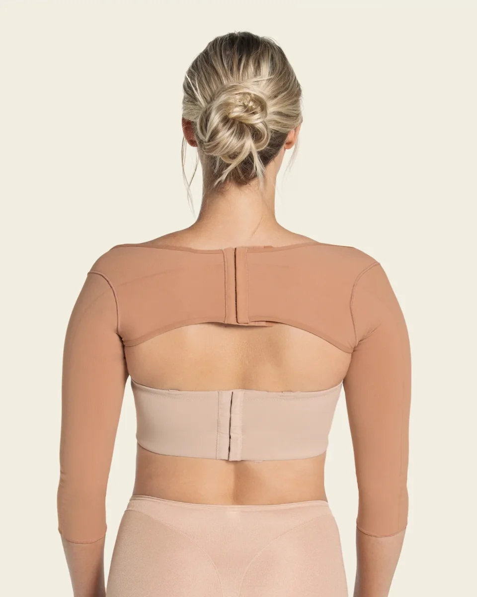 Post-surgical ¾ sleeve arm shaper with back closure - Image 6
