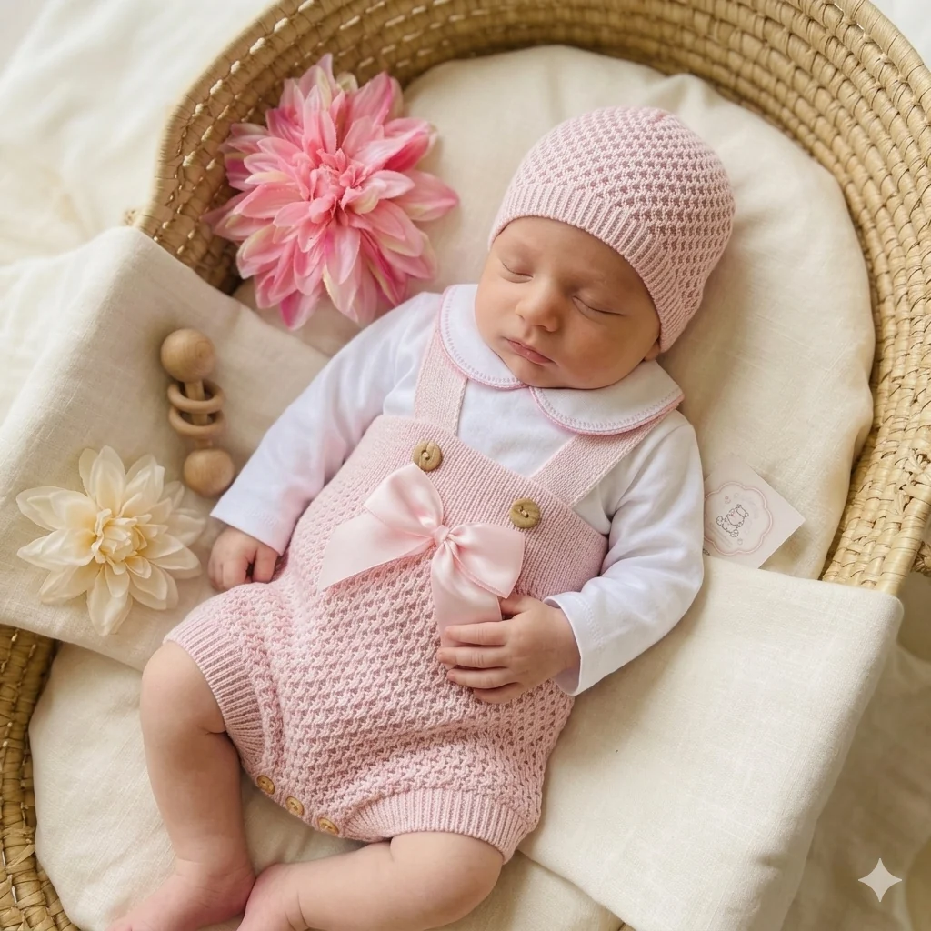 Conjunto para bebé - Fofo e body - rosa bebé - Image 2