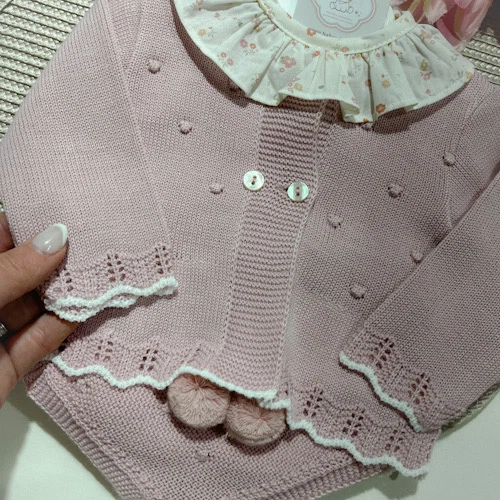 Conjunto Maria em malha para bebé - 3 peças - 1 aos 12M - Image 4