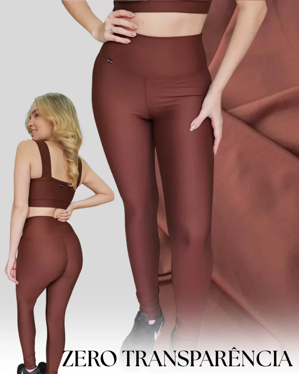 Legging Lisa Marrom Ganache - Image 2