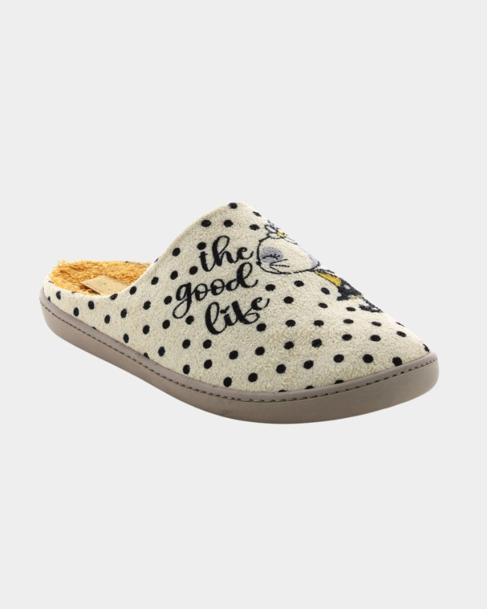 Chinelo Mulher Charca Felpo Bege - Image 3