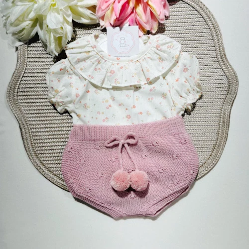 Conjunto Maria em malha para bebé - 3 peças - 1 aos 12M - Image 7