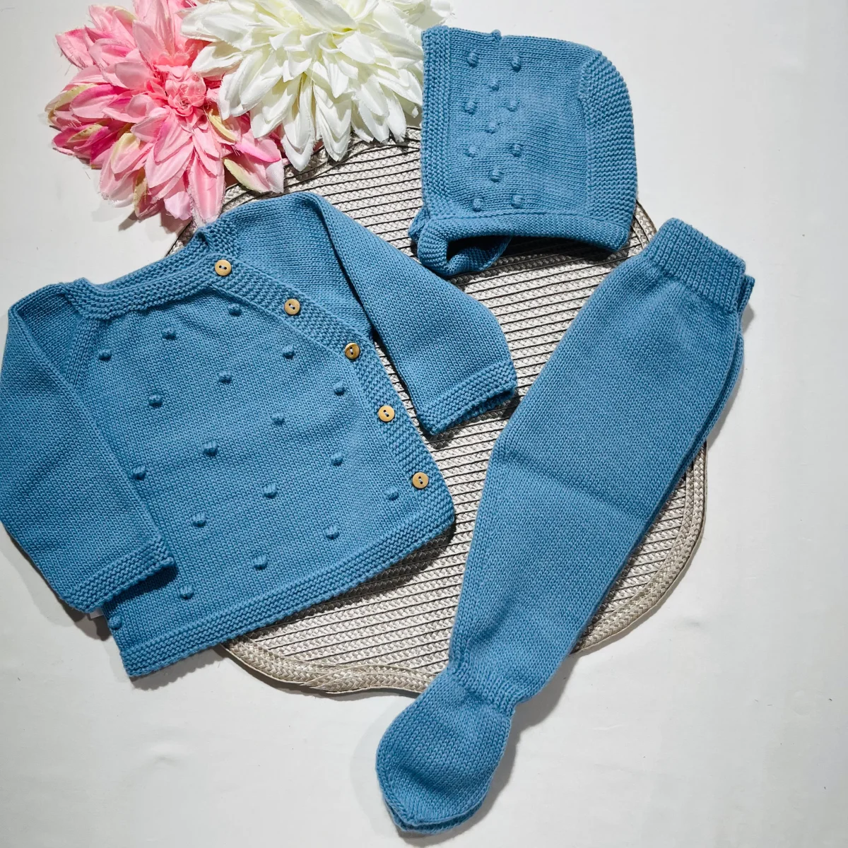 Conjunto Pipoca para bebé - 1/3M - Azul cobalto - Image 3