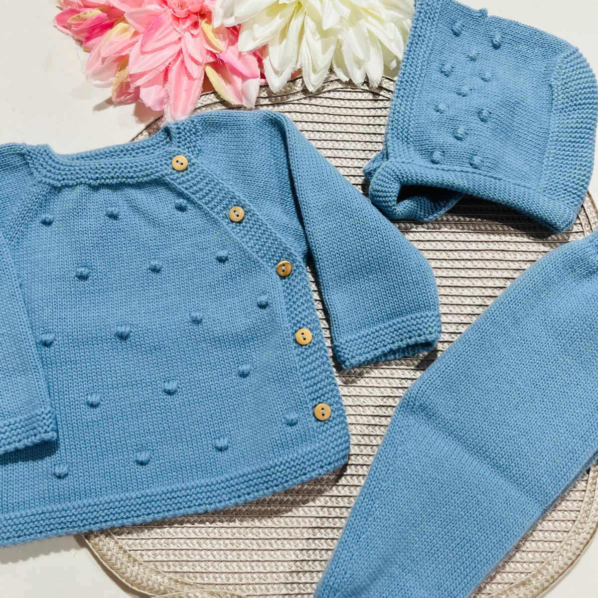 Conjunto Pipoca para bebé - 1/3M - Azul cobalto - Image 4