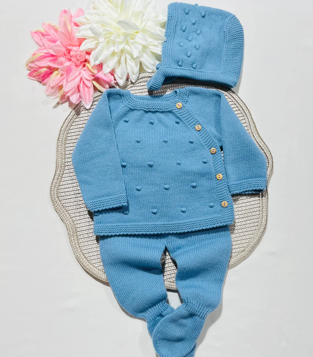Conjunto Pipoca para bebé - 1/3M - Azul cobalto - Image 2