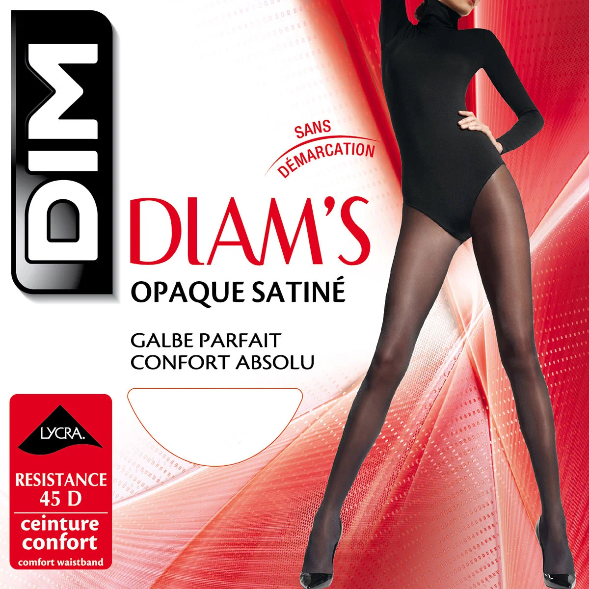 Collant Diam´s Opaque Satiné - Preto - Image 2