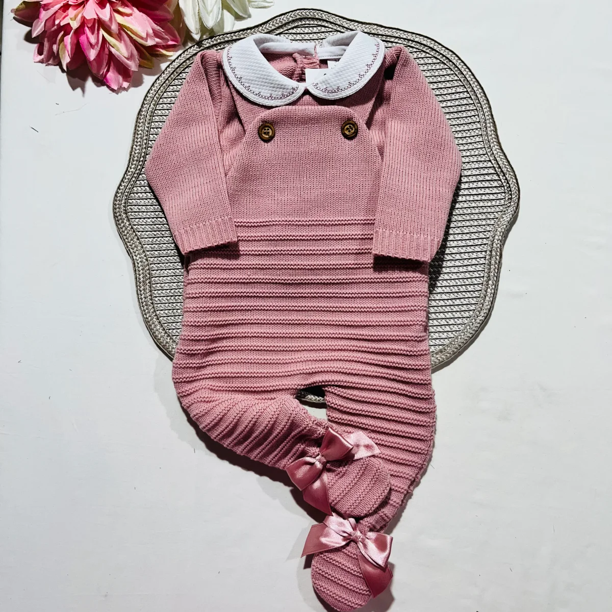 Conjunto Clara em malha - Rosa velho - 6M - Image 2