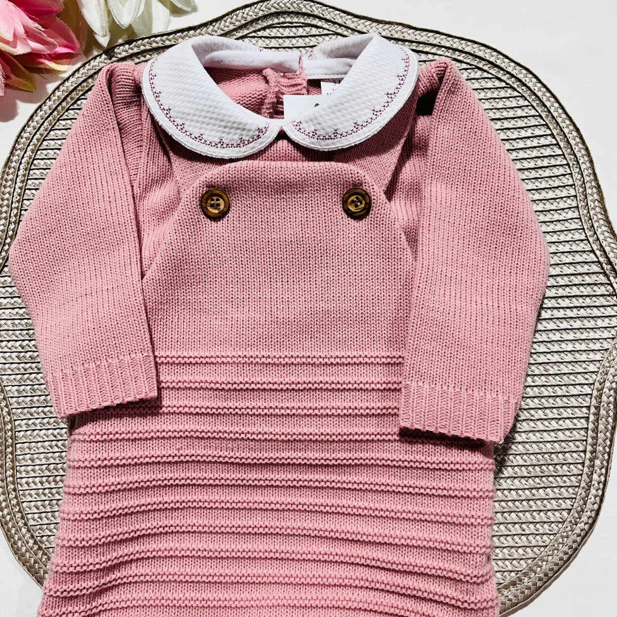Conjunto Clara em malha - Rosa velho - 6M - Image 4
