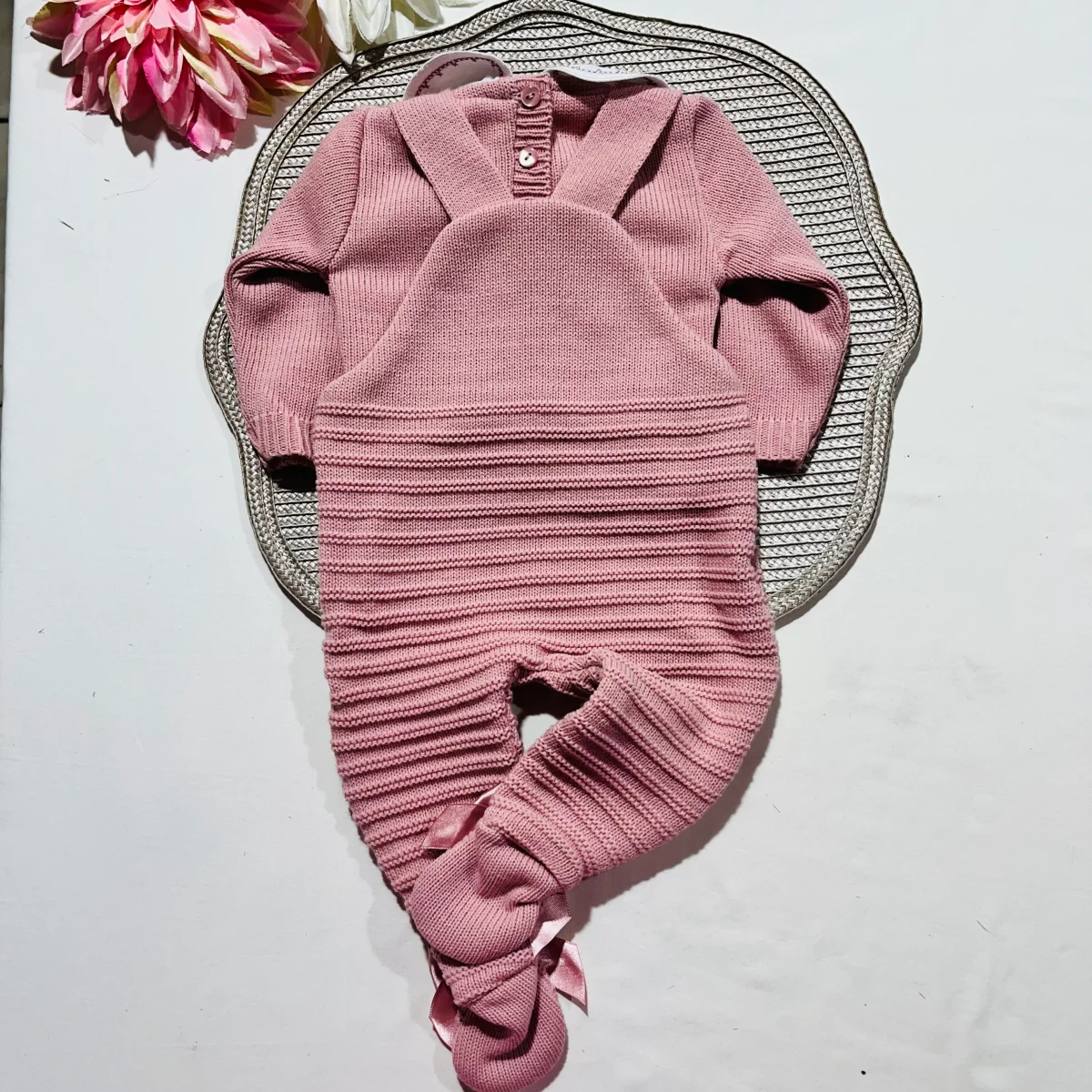 Conjunto Clara em malha - Rosa velho - 6M - Image 6
