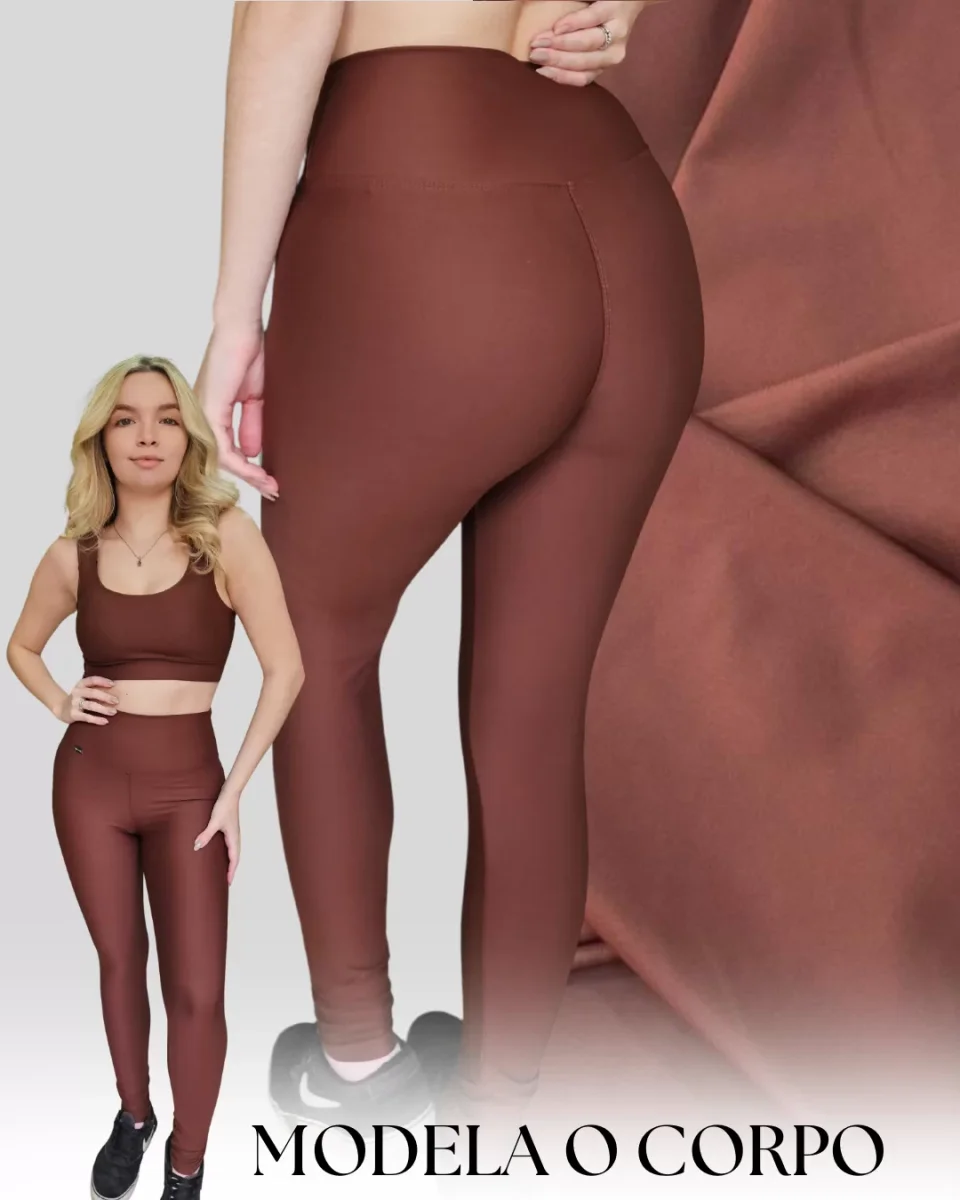 Legging Lisa Marrom Ganache - Image 3