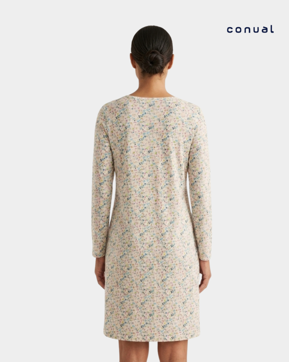 Camisa de Dormir Manga Comprida Florzinhas Conual - Image 3