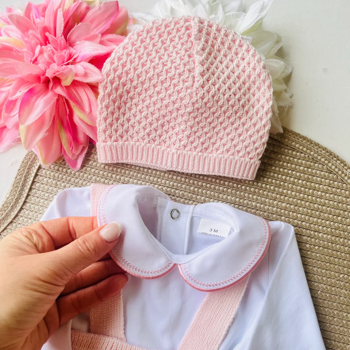 Conjunto para bebé - Fofo e body - rosa bebé - Image 4