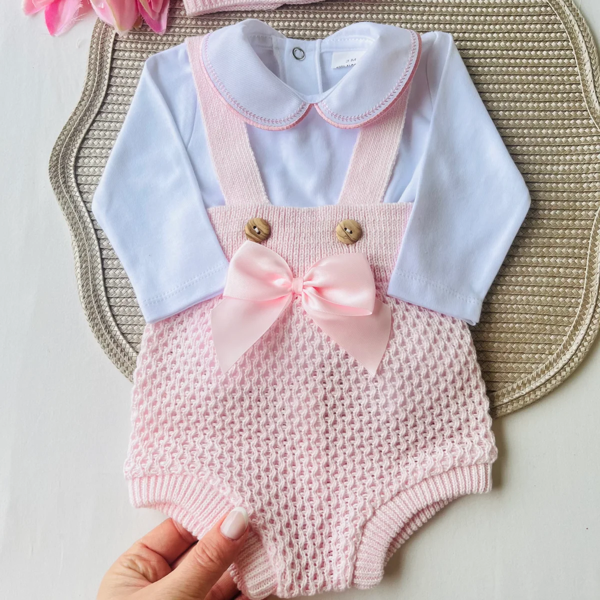 Conjunto para bebé - Fofo e body - rosa bebé - Image 5