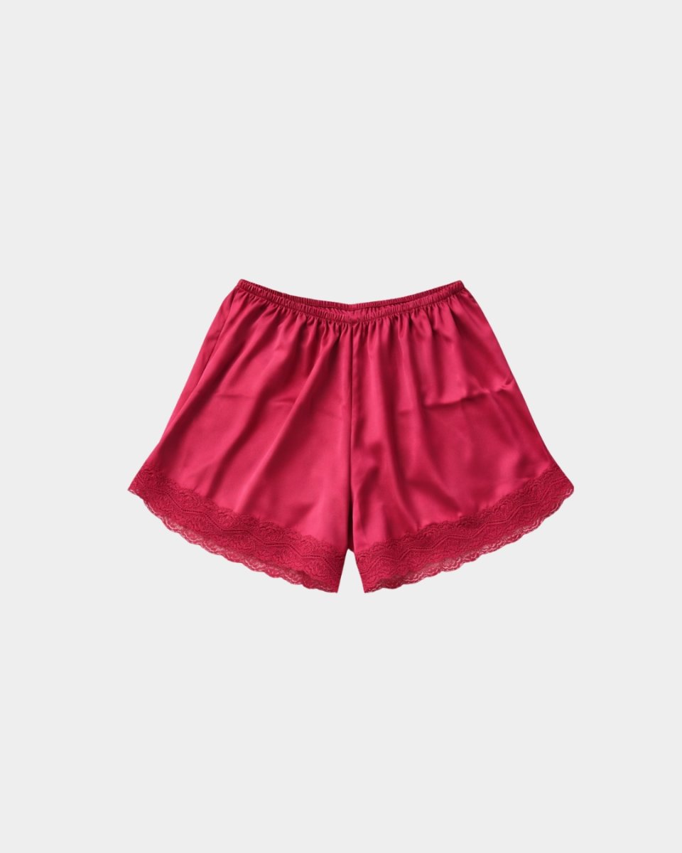 Pijama Mulher Cetim Renda Vermelho Sotela - Image 5